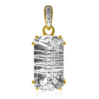 9K White Quartz Gold Pendant (Glenn Lehrer)