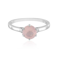 Rose Quartz Silver Ring