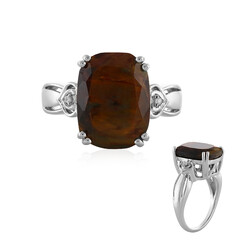 Golden Pietersite Silver Ring