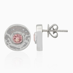 Brazilian Pink Tourmaline Silver Earrings (Pallanova)