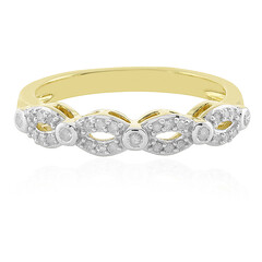 9K I4 (J) Diamond Gold Ring