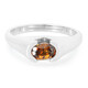 Chocolate Zircon Silver Ring