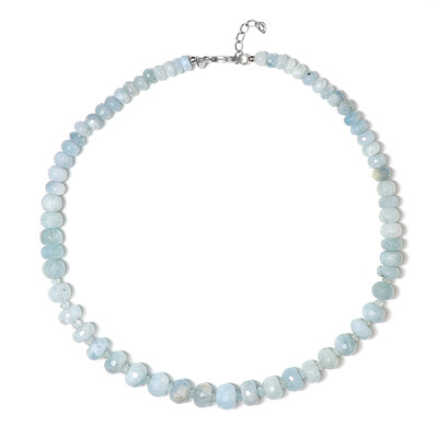 Brazilian Aquamarine Silver Necklace