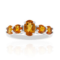 Madeira Citrine Silver Ring