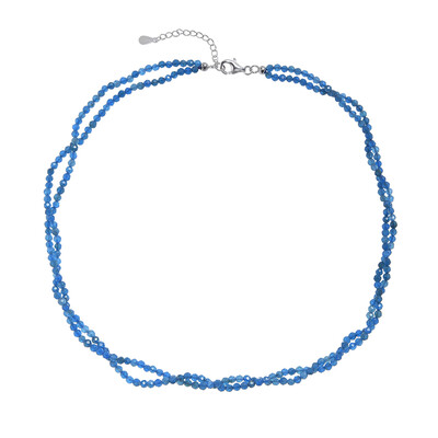 Blue Apatite Silver Necklace