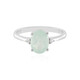 Aqua Chalcedony Silver Ring