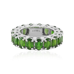 Russian Diopside Silver Ring