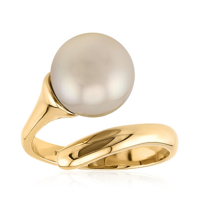 Kabira Golden South Sea Pearl Silver Ring (TPC)