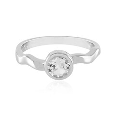 White Topaz Silver Ring