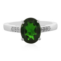 Russian Diopside Silver Ring