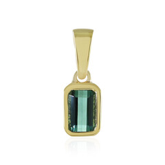 Benedito Green Tourmaline Silver Pendant(Adela Silber)