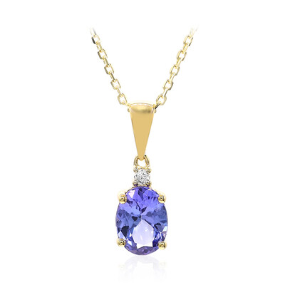 10K AAA Tanzanite Gold Necklace