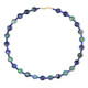 Azurite Malachite Silver Necklace