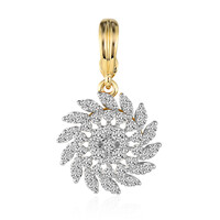 14K SI1 (G) Diamond Gold Pendant