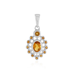 Citrine Silver Pendant