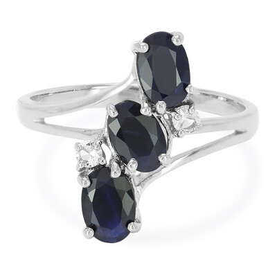 Blue Sapphire Silver Ring