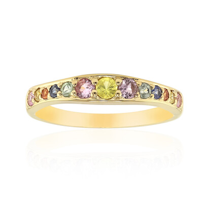 Yellow Sapphire Silver Ring