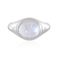 Rainbow Moonstone Silver Ring