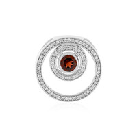 Mozambique Garnet Silver Pendant