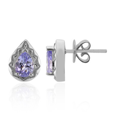 Tanzanite Silver Earrings (Pallanova)