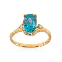 14K Ratanakiri Zircon Gold Ring (Smithsonian)