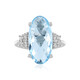 Sky Blue Topaz Silver Ring