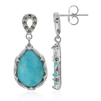 Amazonite Silver Earrings (Annette classic)