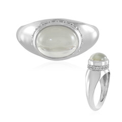 Green Moonstone Silver Ring (KM by Juwelo)