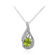 Burmese Peridot Silver Necklace