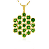 Russian Diopside Silver Necklace