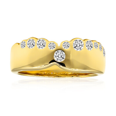 9K SI1 (G) Diamond Gold Ring (Annette)