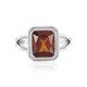 Hessonite Garnet Silver Ring