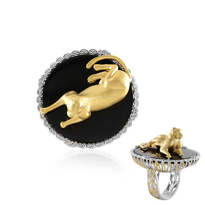 Black Onyx Silver Ring (Gems en Vogue)