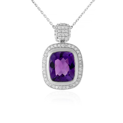 Uruguayan Amethyst Silver Necklace