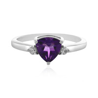 Zambian Amethyst Silver Ring