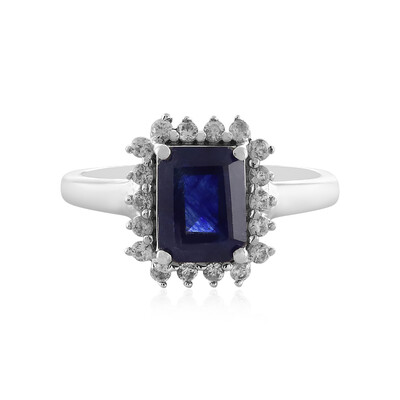 Madagascar Blue Sapphire Silver Ring