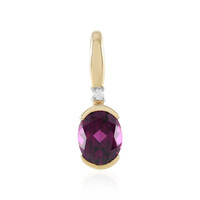 9K Magenta Garnet Gold Pendant