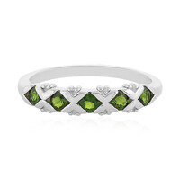 Russian Diopside Silver Ring