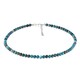 Neon Blue Apatite Silver Necklace