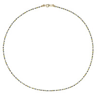 9K Black Diamond Gold Necklace