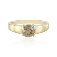 14K I2 Champagne Diamond Gold Ring (de Melo)