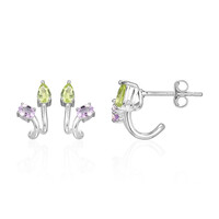 Peridot Silver Earrings