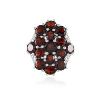 Mozambique Garnet Silver Ring