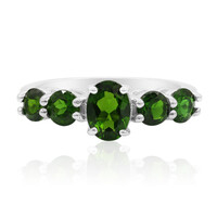 Russian Diopside Silver Ring