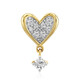 9K SI1 (G) Diamond Gold Pendant (Annette)