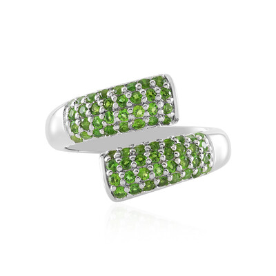 Russian Diopside Silver Ring