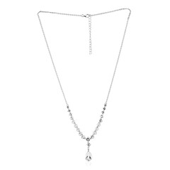 White Topaz Silver Necklace