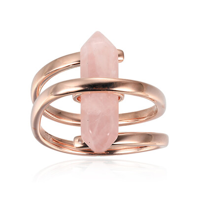 Rose Quartz Silver Ring