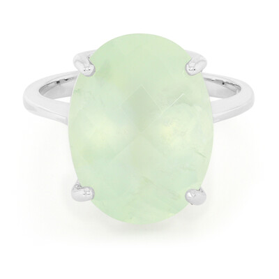 Prehnite Silver Ring