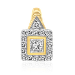 9K SI1 (G) Diamond Gold Pendant